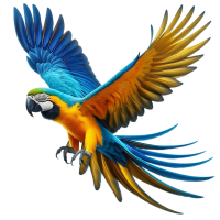 —Pngtree—blue and gold macaw bird_18728190